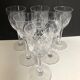 Ensemble de six verres à porto en cristal de Lorraine