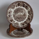 English Style Dessert Plates, Lunéville