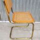 Marcel Breuer chair in cane model B32 vintage gold color