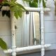 Old bamboo-shaped wooden mirror