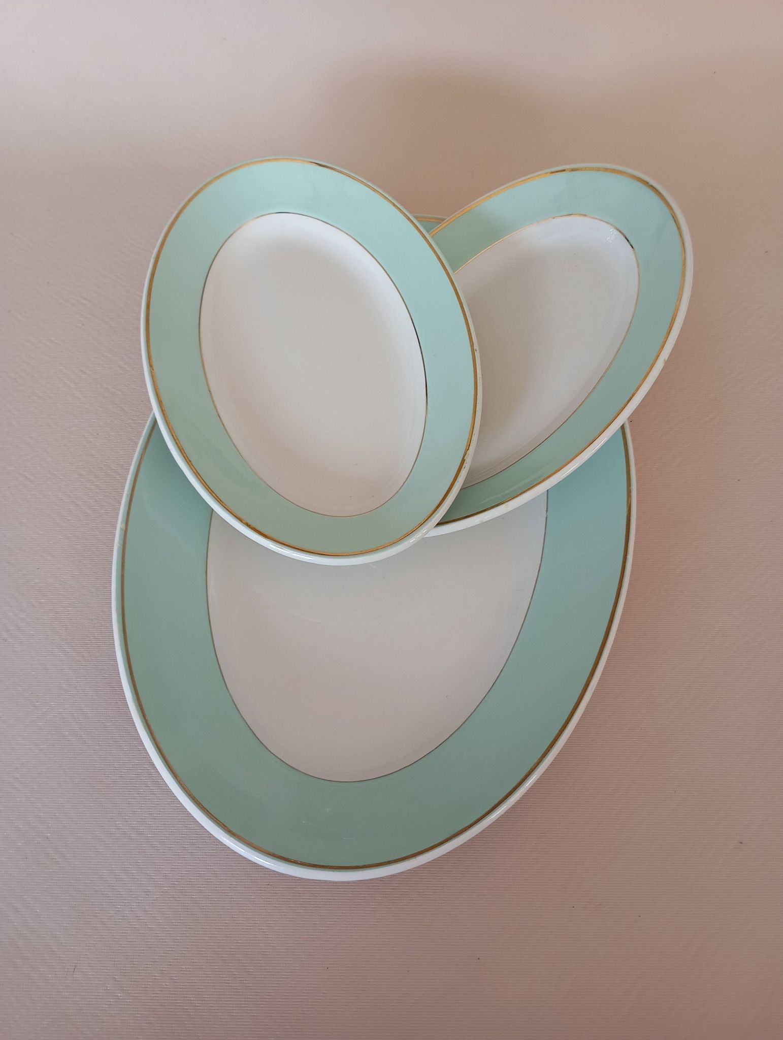 Plat ovale et raviers "Meudon" K&G Lunéville