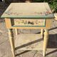 Painted wooden bedside