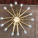Ceiling lamp 14 brass bulbs