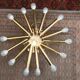 Plafonnier 14 ampoules en laiton