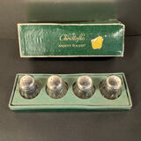 Christofle – 4 salt shakers – Solid silver