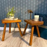 Pair of tripod stools