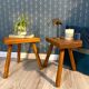 Pair of tripod stools