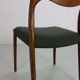4 chaises Niels Møller « Modèle- 71 » palissandre & tissu 1951