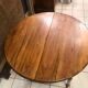 Table Louis Philippe ronde avec 3 allonges