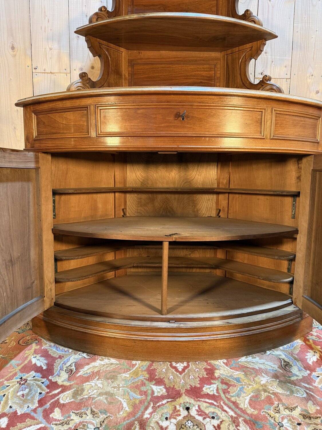 Louis Philippe corner cabinet