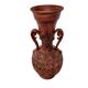 Grand vase vintage en céramique marron, années 1960