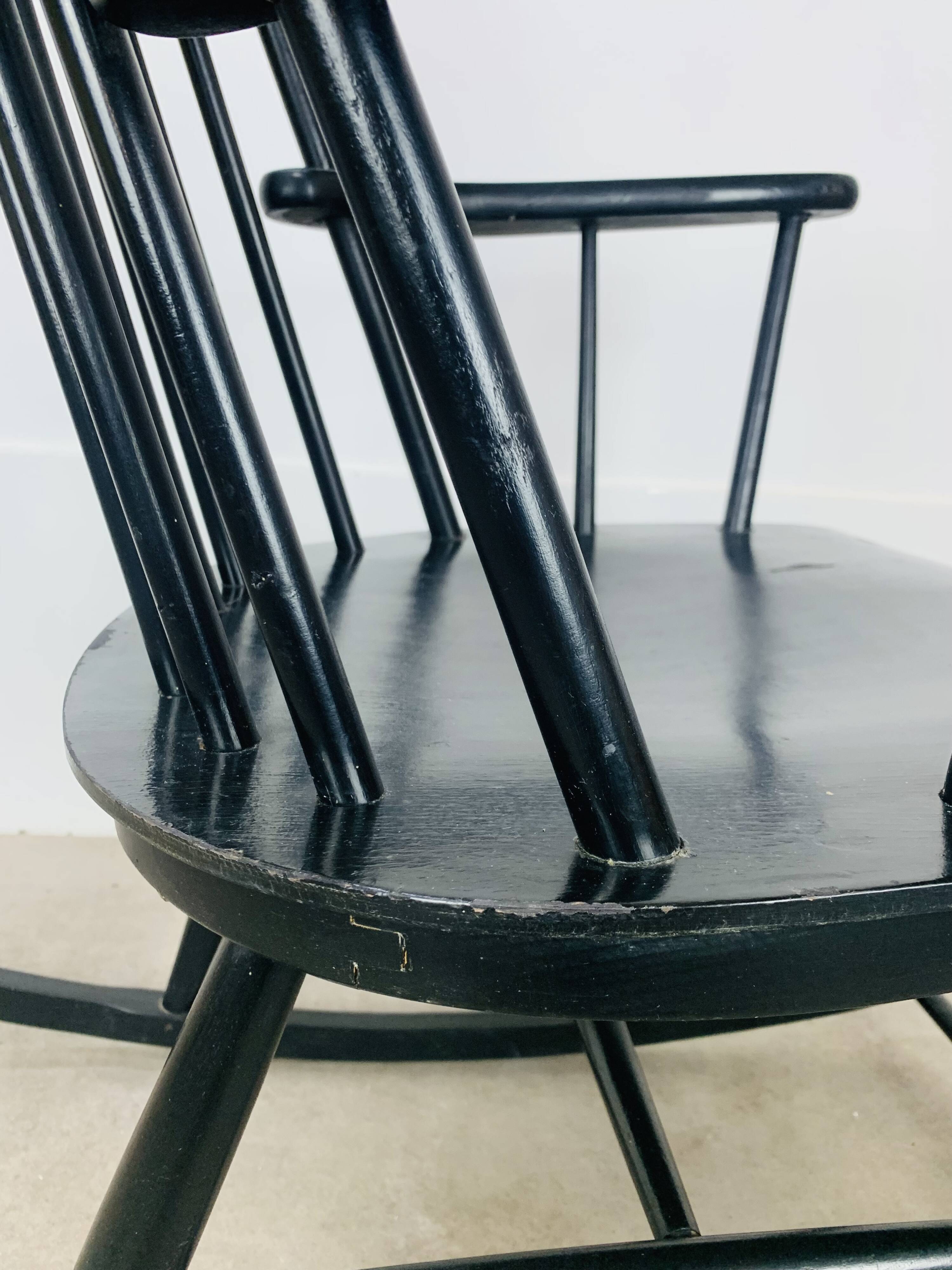 Scandinavian rocking chair in Tapiovaara style, 1960s