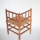 Wooden and caned corner chair, antique bobbin chair, occasional chair.