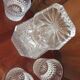 Carafe et 10 verres à whisky cristal