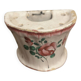 Wall vase in Islettes earthenware, 18th century