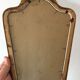 Miroir vintage en bois doré 30x15cm