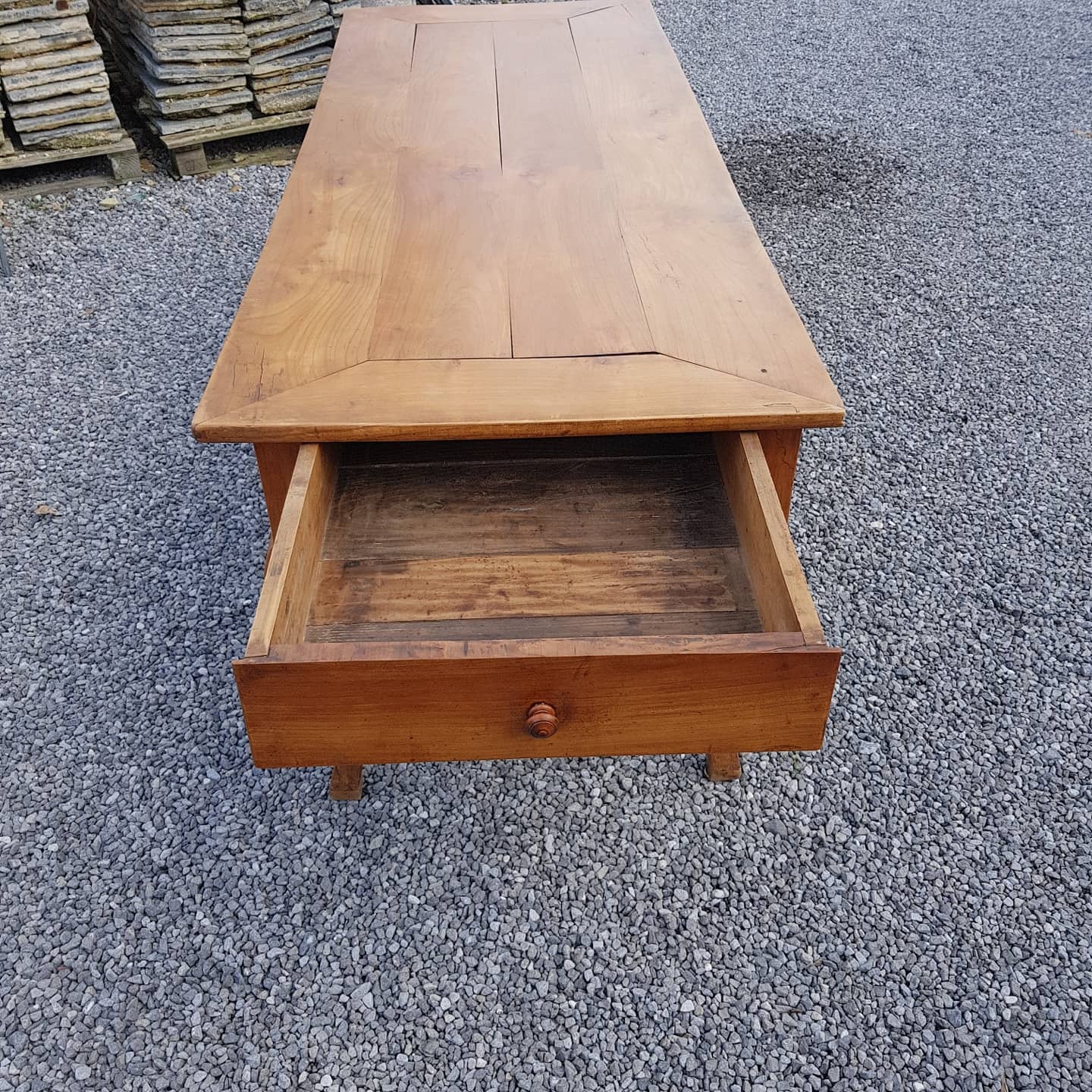 Cherry farm table 19th