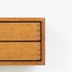 Rare console murale « Modèle 132 » en chêne par Aksel Kjersgaard (Danemark, années 1950).