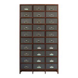 Industrial Filing Cabinet in Wood, Belgium 1920s