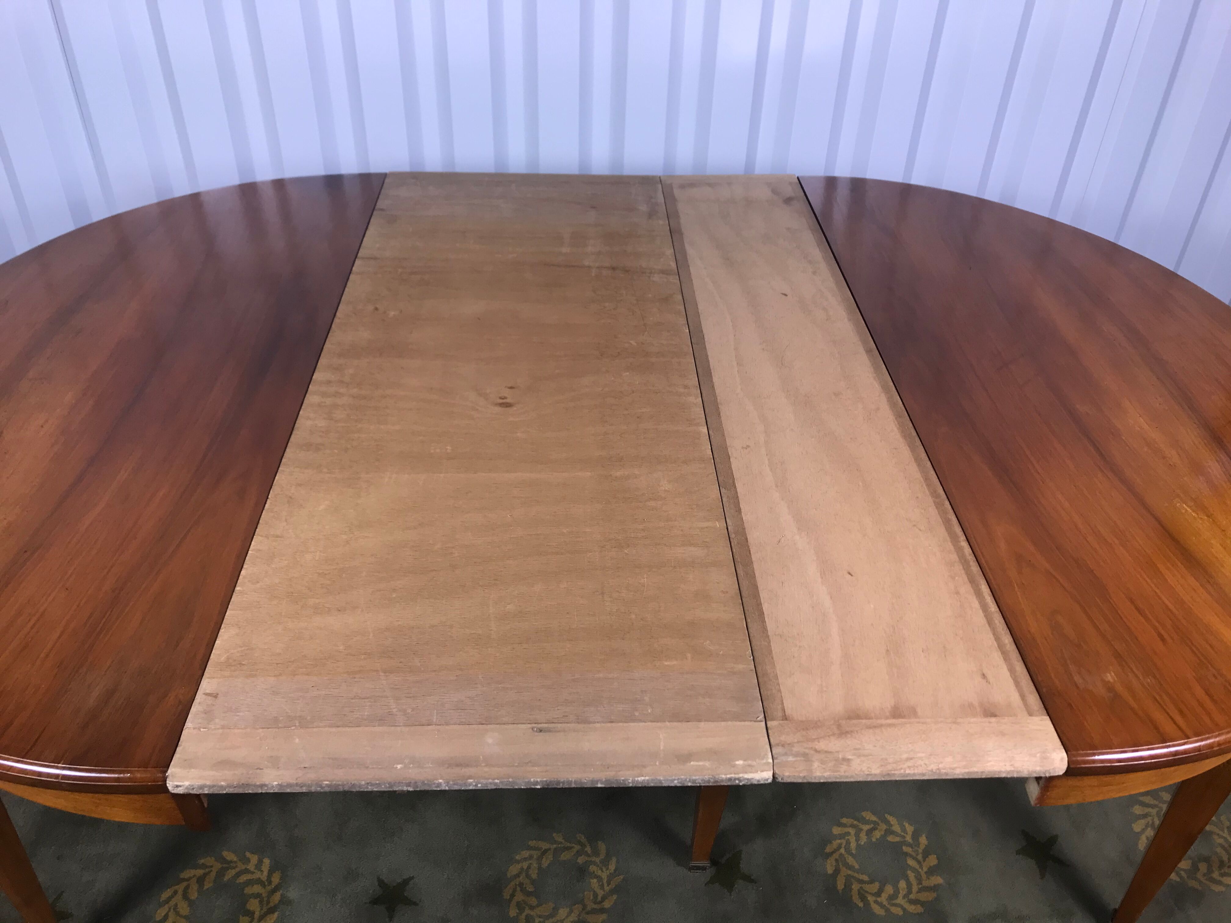 Louis XVI dining table - extensions