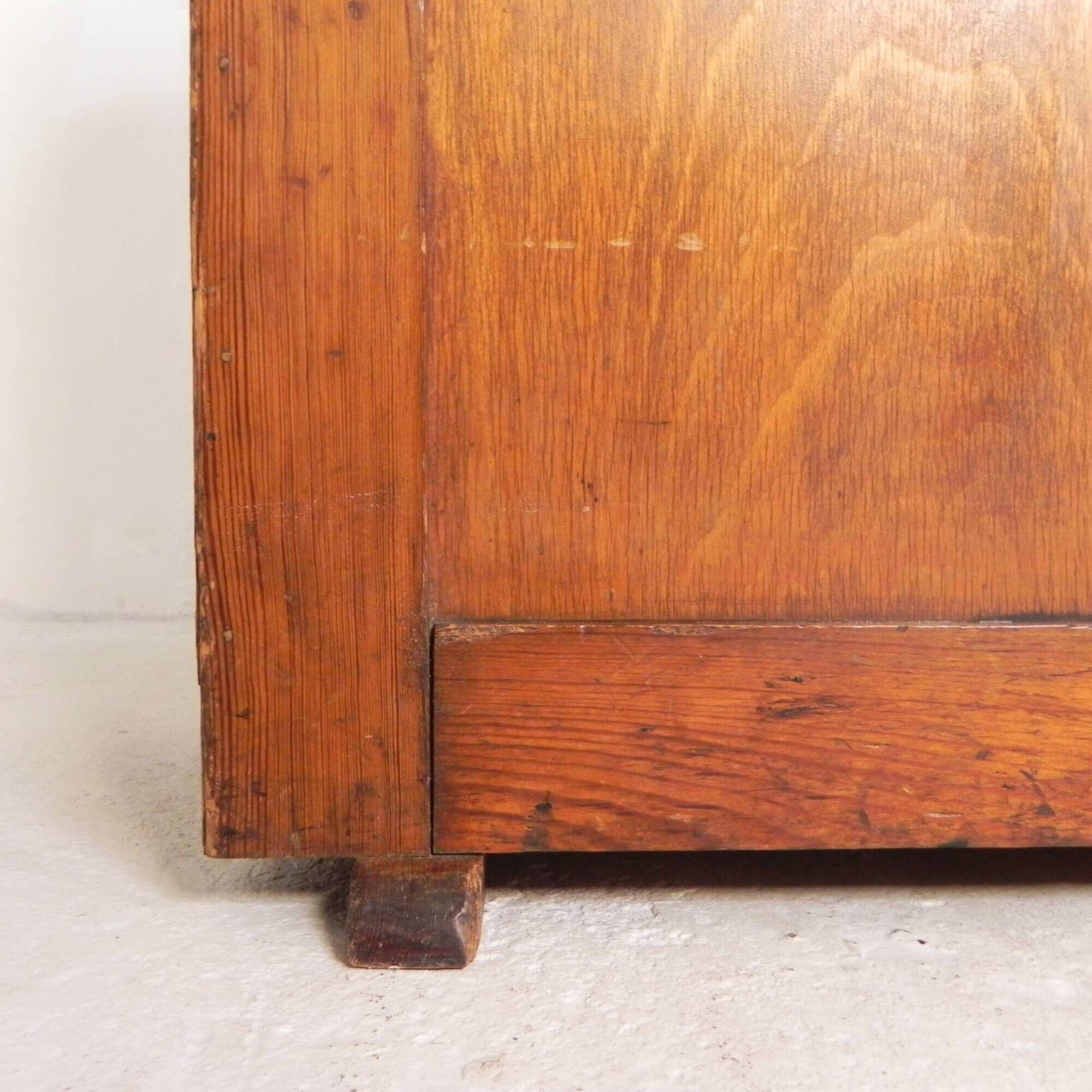 Pine school chart cabinet, architect's cabinet, map cabinet, 1930s