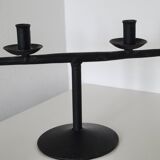Brutalist candlestick candlestick with 4 metal branches