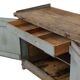 Characterful Old Blue Workbench Sideboard Unique 124cm