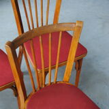 Set of 6 Bistro Baumann chairs