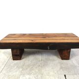 Rectangular brutalist coffee table, 1950s