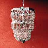 Old chandelier pampilles & chiseled metal