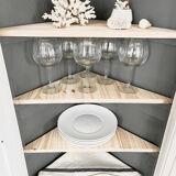 Parisian corner cabinet