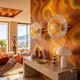 1970 Mazzega pair of vintage Murano wall lights