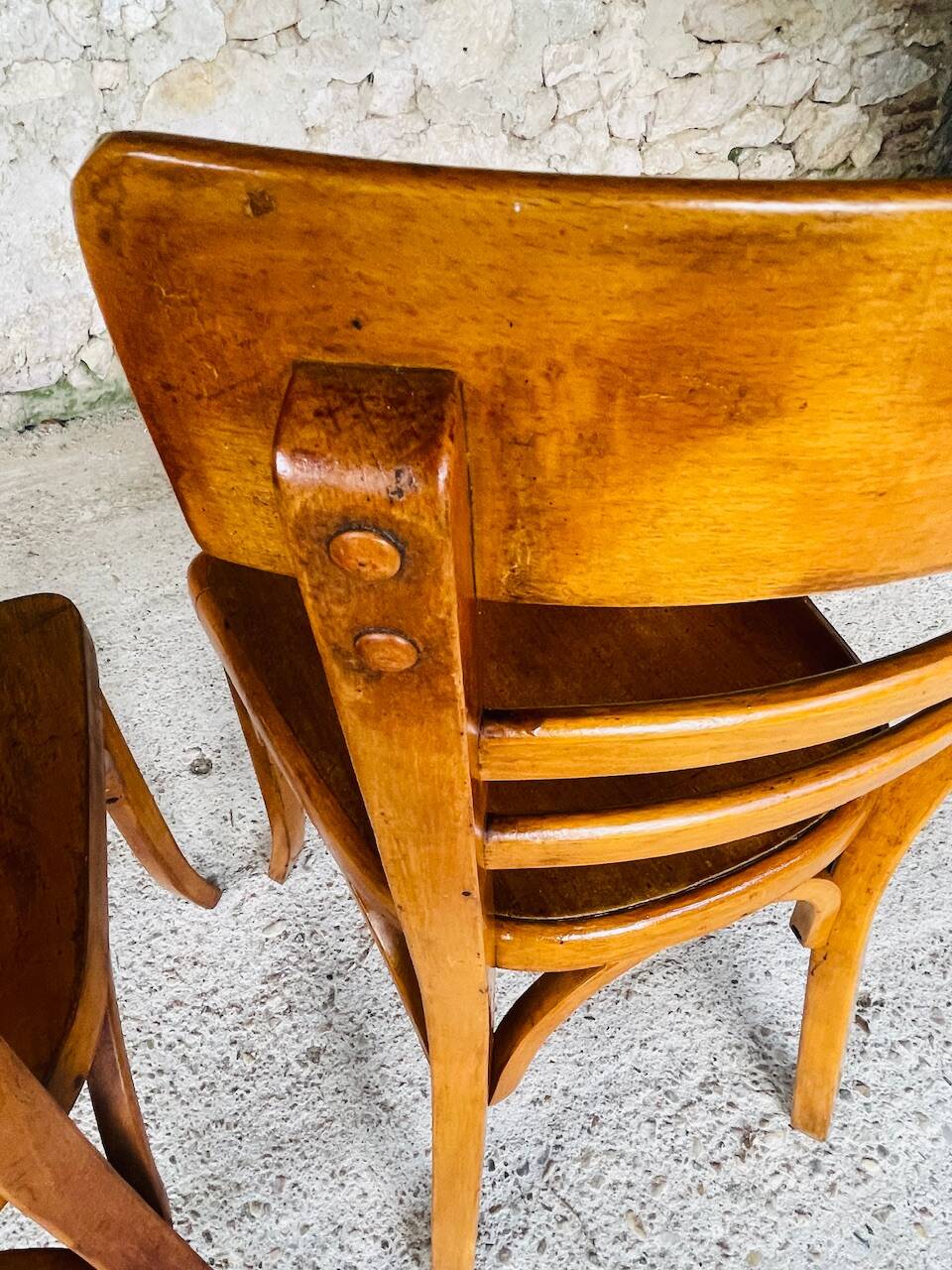 Pair of Baumann bistro chairs, circa 1950's