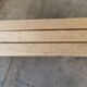 Paire de bancs d'école vintage métal et bois