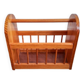 Old wooden magazine rack