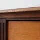 French Louis XVI Oak Commode with Fluted Corner Posts and Brass Handles, ci