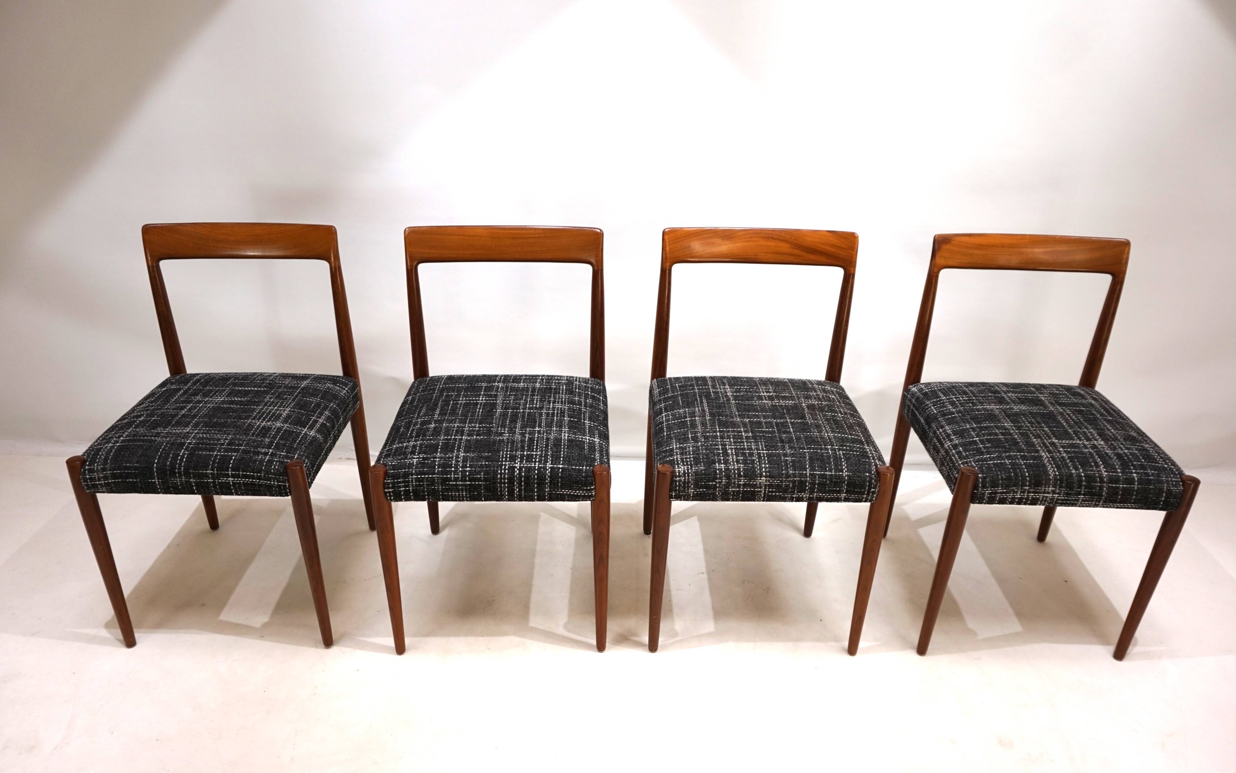 Lübke Teak Dining Chairs Set of 4, 1960