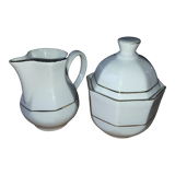 Creamer and sugar set Zajecar Yugoslavia - vintage