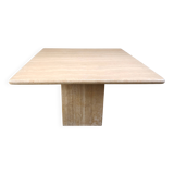 Vintage travertine dining table, 1970s