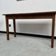 Small old console in solid oak, with spindle legs