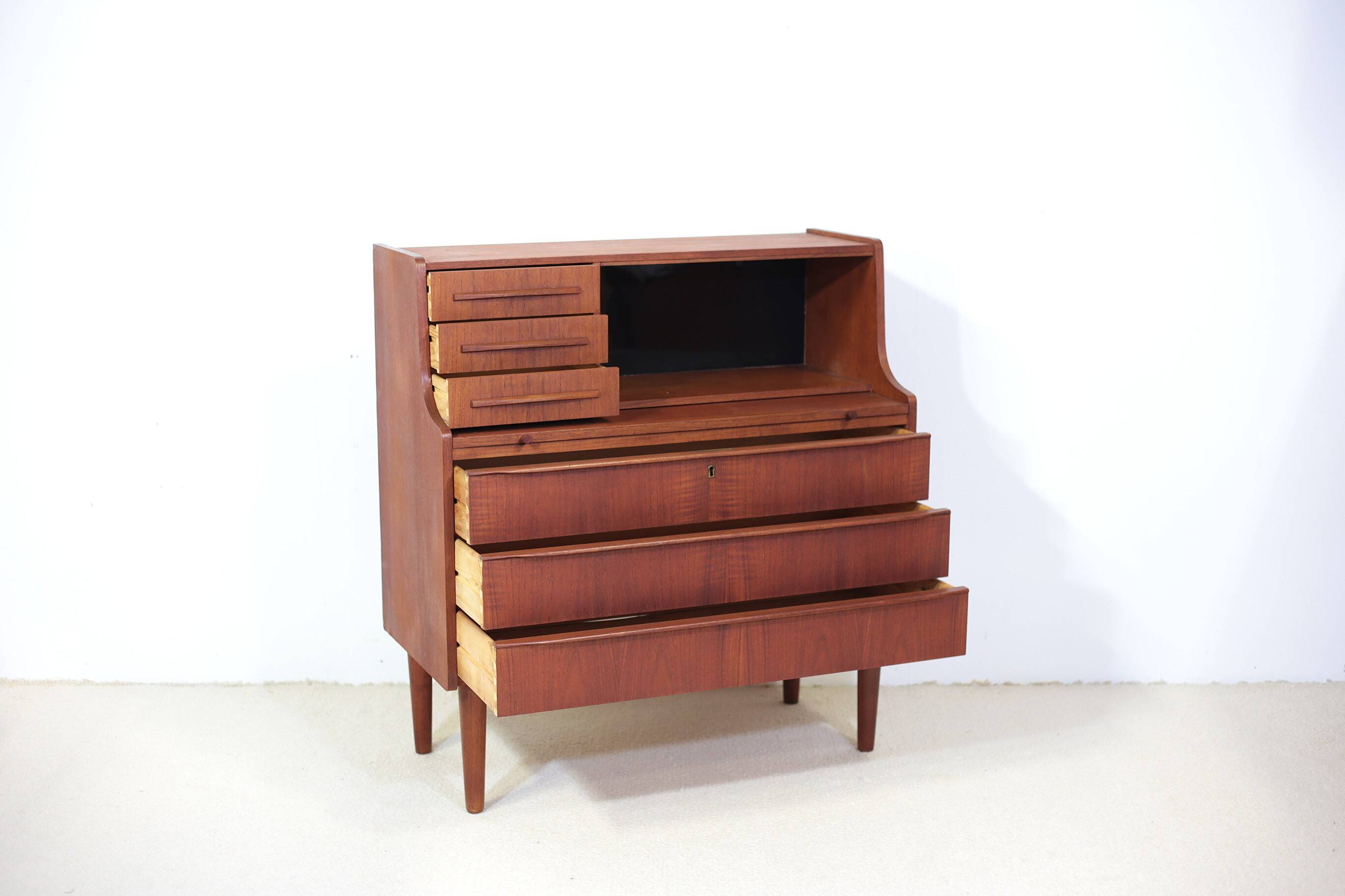 Danish teak secretary