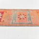 Tapis de couloir bohème cramoisi et gris 3x11, fait main en laine turque, 93x342 cm