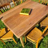 Cherry wood farmhouse table circa 1930