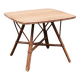 Square rattan coffee table