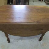 Round kitchen table with solid oak shutters