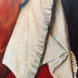 oil on wood, portrait of Marguerite VAN EYCK, copy by Henri BOURINET 1982