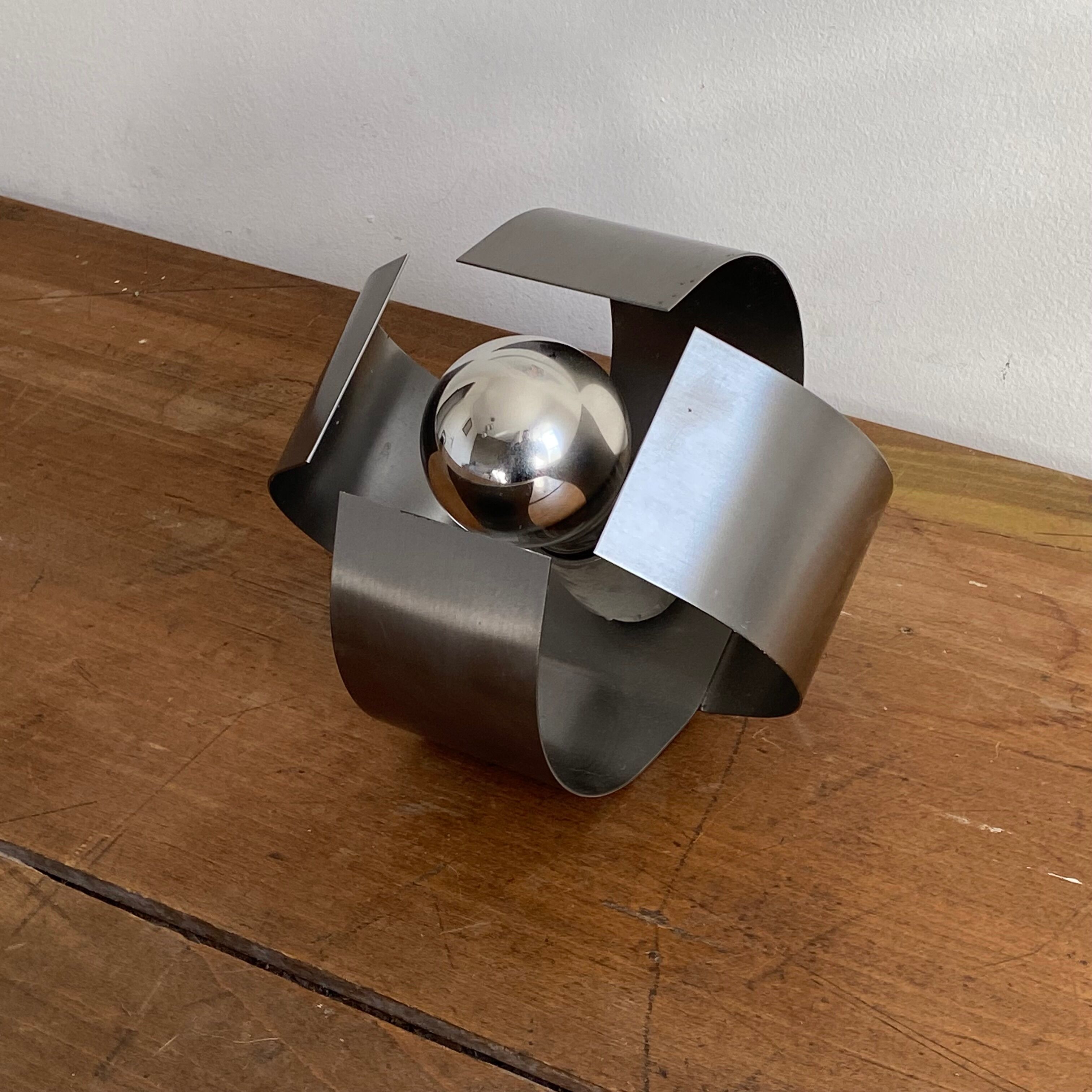 Pair of "Space age" wall lamps. 1970s