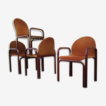 Set of 4 chairs Knoll Gae Aulenti model Orsay 1975