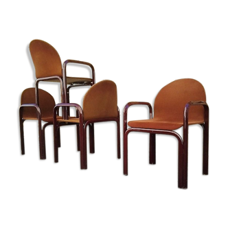 Set of 4 chairs Knoll Gae Aulenti model Orsay 1975