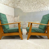 Pair of system chairs, late 1940s